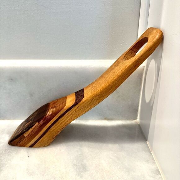 Handmade Handcarved Balancing Gravity Wooden Wine Stand Art or Rack Great Gift - Picture 2 of 4